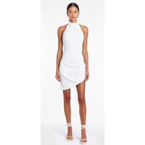 Amanda Uprichard Samba Sleeveless Mini Dress White Ivory Size Small